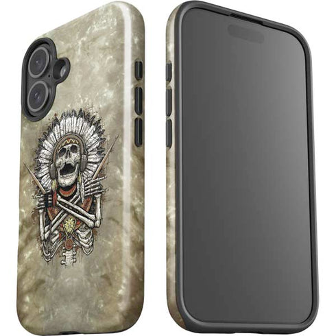 Liquid Blue Tribal Beats iPhone 16 Plus Impact Case